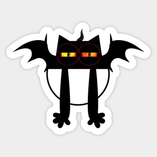 Tenebrous the leering demon Sticker